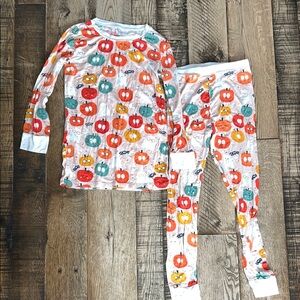Little Sleepies pumpkin fall (retired print) bamboo pajamas | 9/10